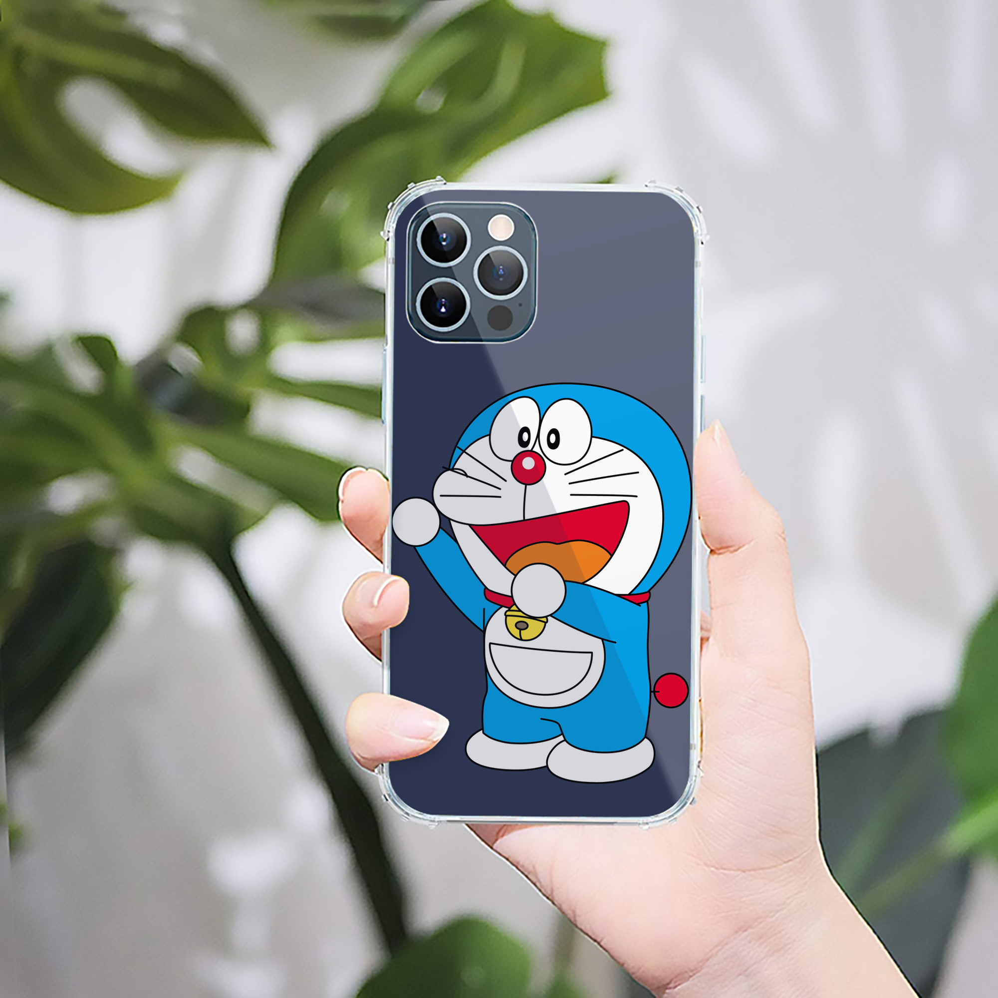 （画像用） ドラえもん Doraemon 【iPhone 12シリーズ対応】透明スマホケース（クリアソフトケース）